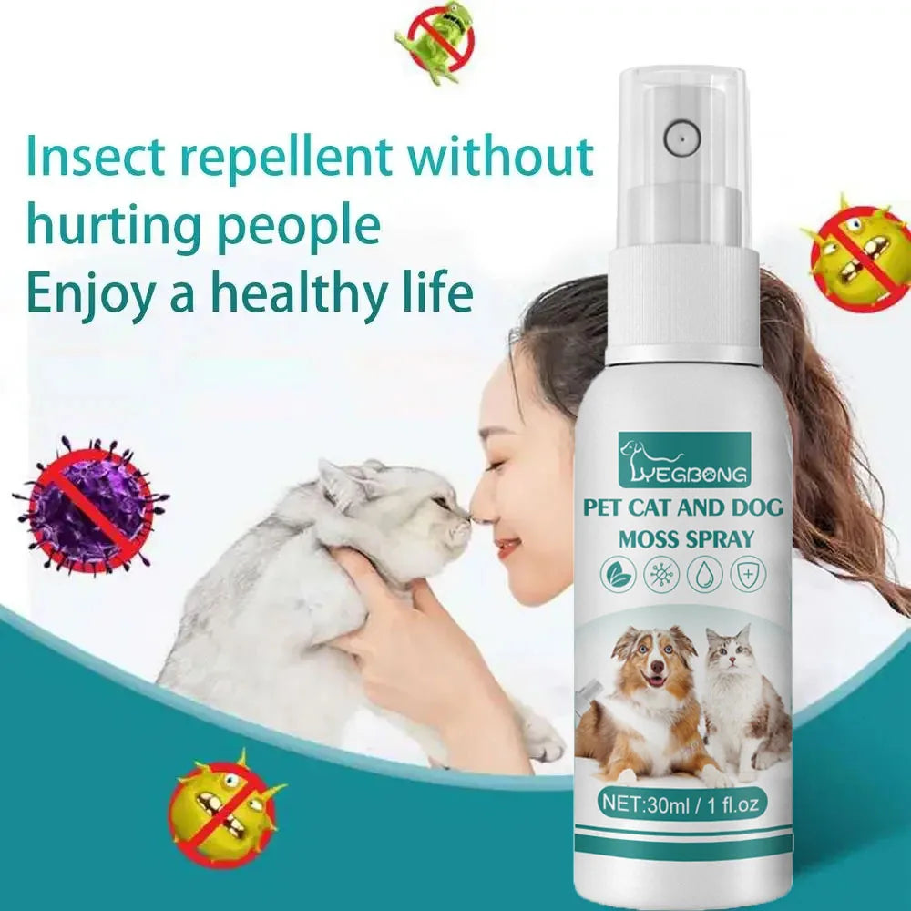 30ml pet contra pulgas piolhos tratamentos spray rápido e acessível pulgas carrapatos repelente para cães gatos pet suprimentos de saúde