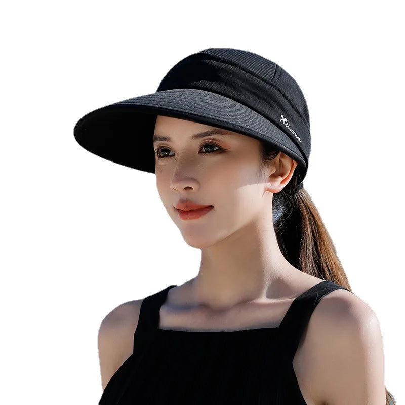 summer hats for women Detachable dual-purpose sun hat wide brim beach hat visor hat gorro chapeu feminino