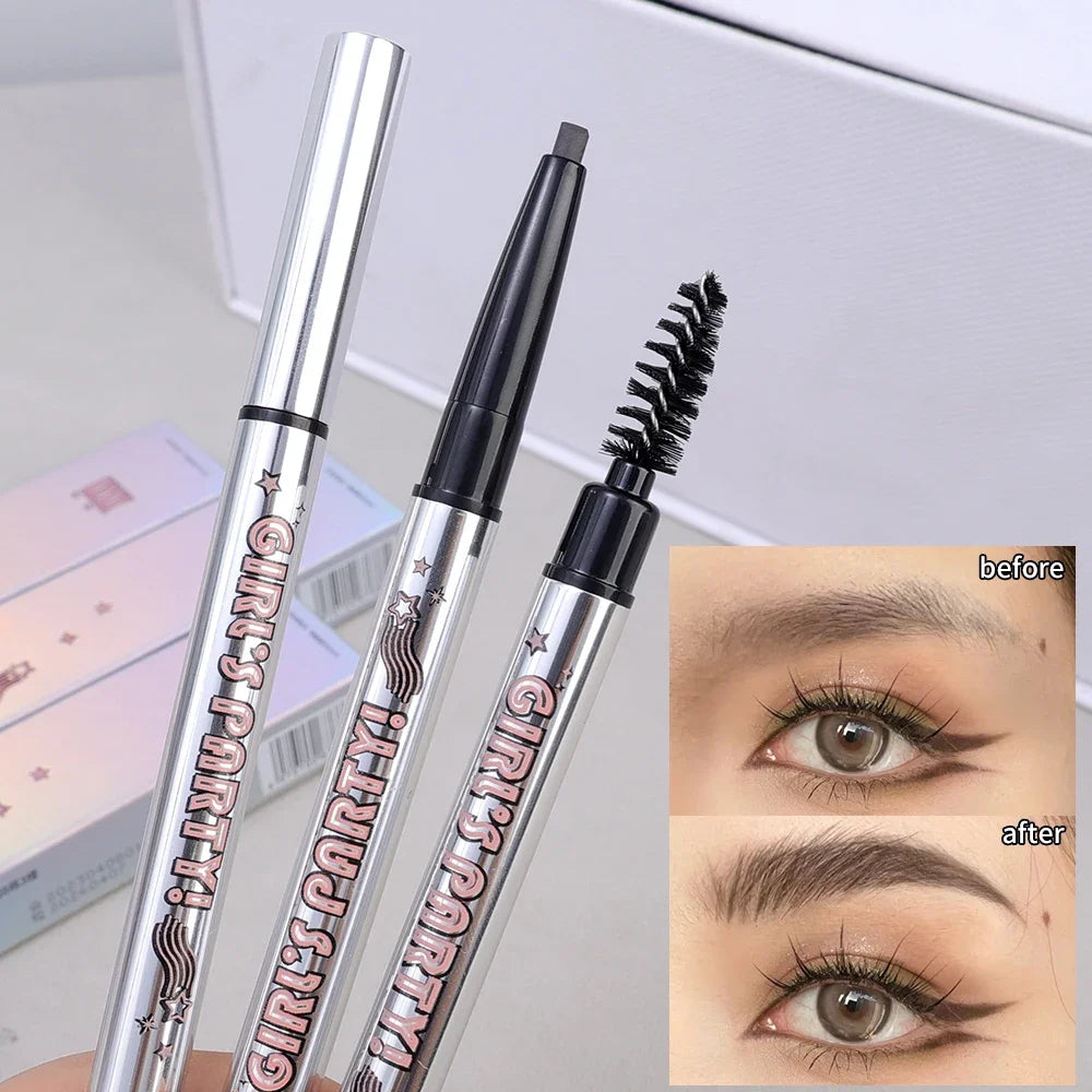 Double Head Ultra Fine Eyebrow Pencil Long Lasting Waterproof Eye Brow Pen Tint Mascara Enhance Cosmetics Beauty Women Makeup