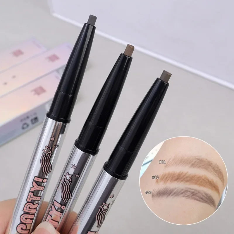 Double Head Ultra Fine Eyebrow Pencil Long Lasting Waterproof Eye Brow Pen Tint Mascara Enhance Cosmetics Beauty Women Makeup