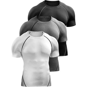 2024 compressão camisa masculina verão roupas esportivas camiseta elástica secagem rápida esporte  atlético ginásio treino camisas (cópia)